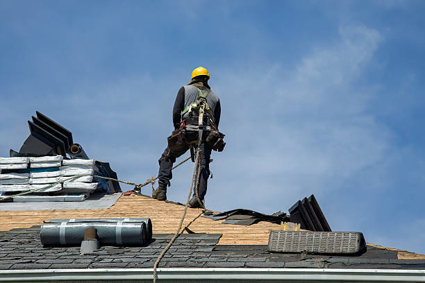 Professional Emergency Roof Repair technician working in New Prague, MN